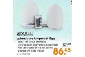 oplaadbare lampen set egg