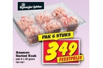 amuses surimi krab