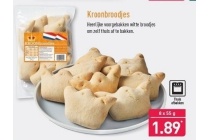 aldi kroonbroodjes 8x55 gram