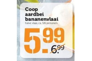 coop aardbei bananenvlaai