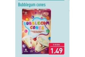 bubblegum cones