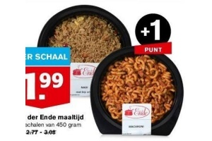 van der ende maaltijd