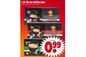 1 de beste koffiecups