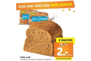 halfje speltbrood