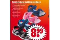 comfortabele trekking sandalen dames heren kinderen