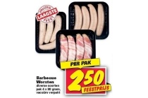 barbecue worsten