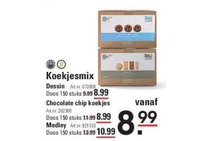 koekjesmix diverse varianten 150 stuks