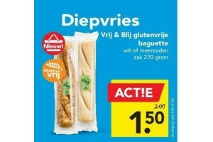 vrij en blij glutenvrije baquette