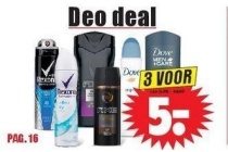 diverse deodoranten