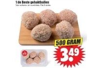 1 de beste gehaktballen