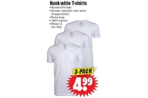 hunk witte t shirts 3 pack