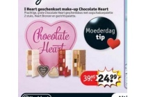 i heart geschenkset make up chocolate heart