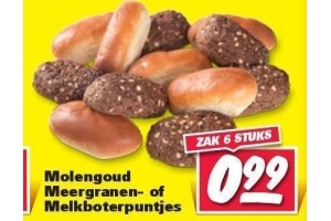 molengoud meergranen of melkboterpuntjes