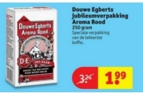 douwe egberts jubileumverpakking aroma rood