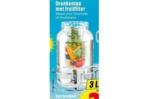 drankentap met fruitfilter