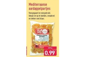 mediterraanse aardappelpartjes