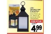 led lantaarn met vlameffect