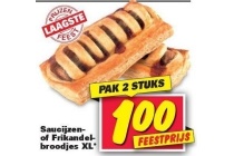 saucijzen of frikandelbroodjes xl