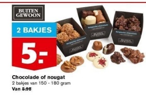 chocolade en nougat