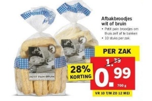 afbakbroodjes wit