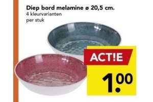 diep bord melamine 20 5 cm