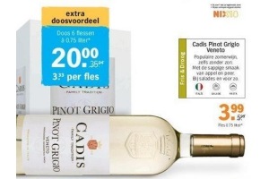 cadis pinot grigio doos 6 x 750 ml