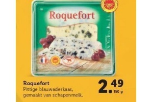 roquefort blauwaderkaas 150 gram