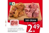 slagers beste varkens wokblokjes van de ham