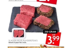 slagers beste rundersteaks