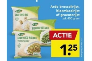 ardo broccolirijst bloemkoolrijst of groenterijst