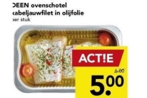 deen ovenschotel kabeljauwfilet in olijfolie