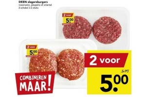 deen slagersburgers