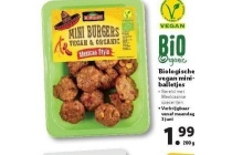 biologische vegan mini balletjes