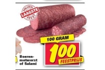 boren metworst of salami