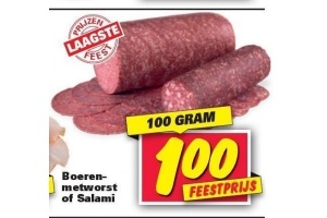 boren metworst of salami