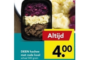 deen hachee met rode kool