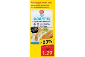 pofaardappelen met saus aldi