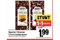 nestle l atelier chocoladerepen