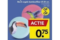 bord vogels bamboefiber