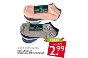 sneakersokken 7 paar