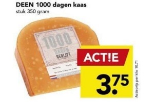 deen 1000 dagen kaas