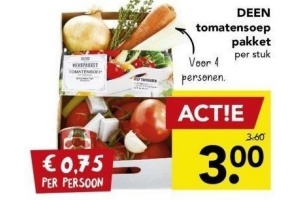 deen tomatensoep pakket