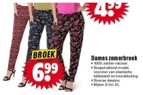 dames zomerbroek