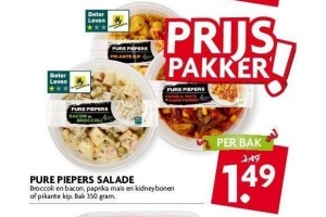 pure piepers salade pikante kip 350 gram