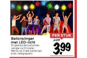 ballonslinger met led licht