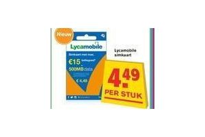 lycamobile simkaart