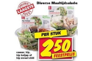 diverse maaltijdsalades