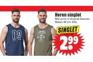 heren singlet