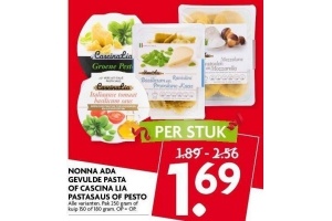 nonna ada gevulde pasta of cascina lia pastasaus of pesto