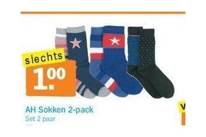 ah sokken 2 pack